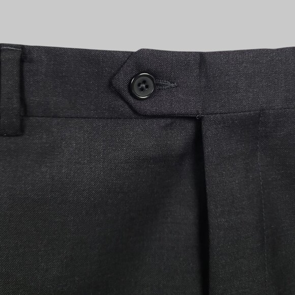 Santorelli Wool Flat Front Dress Pants W41xL33 - Picture 5 of 9